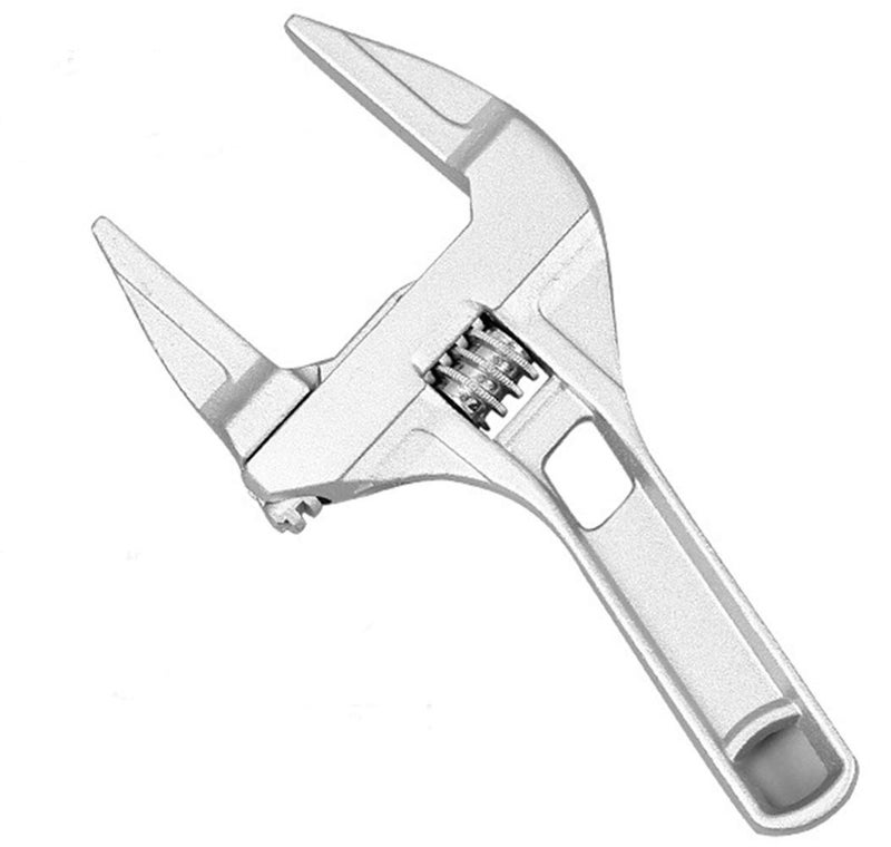 Sehfupoye 8 Inch Adjustable Wrench Aluminum Alloy Spanner Shank Plumber Large Opening Bathroom Wrenche Wide Jaw 6-68mm - Image 1